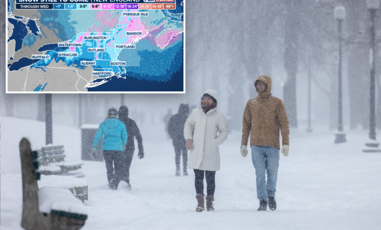 Брза олуја засипала је Нову Енглеску још снега пре него што је напустила регион како температуре расту