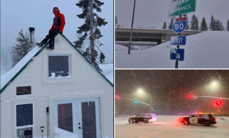 Прва фотографија са места смртоносне лавине на језеру Тахо — док спасилац говори из завејаних колиба