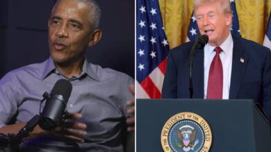 Барак Обама узвратио је ударац председнику Трампу због „дубоко узнемирујућег“ видеа који га приказује као мајмуна Барак Обама узвратио је ударац председнику Трампу због „дубоко узнемирујућег“ видеа који га приказује као мајмуна