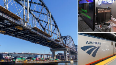 Њ Трансит, Амтрак возачи железничког возила суочавају се са месецом пакла путовања преко пројекта моста