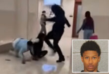 Отац из Северне Каролине, Шахим Снајп, ухваћен на снимку како напада наводног убицу сина у судници округа Мекленбург