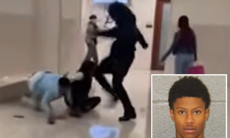 Отац из Северне Каролине, Шахим Снајп, ухваћен на снимку како напада наводног убицу сина у судници округа Мекленбург