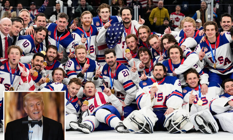 Трамп позива златни мушки хокејашки тим САД-а на адреси Стате оф тхе Унион, јури преко голмана Цоннора Хеллебуицка у телефонском разговору после утакмице